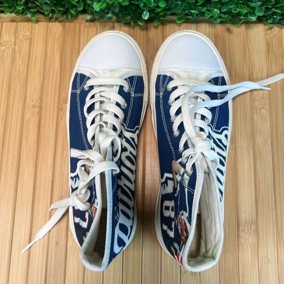 Rob Gronkowski Custom Converse Style Women's Sz 7 US EU 37 New England Patriots - Picture 6 of 9